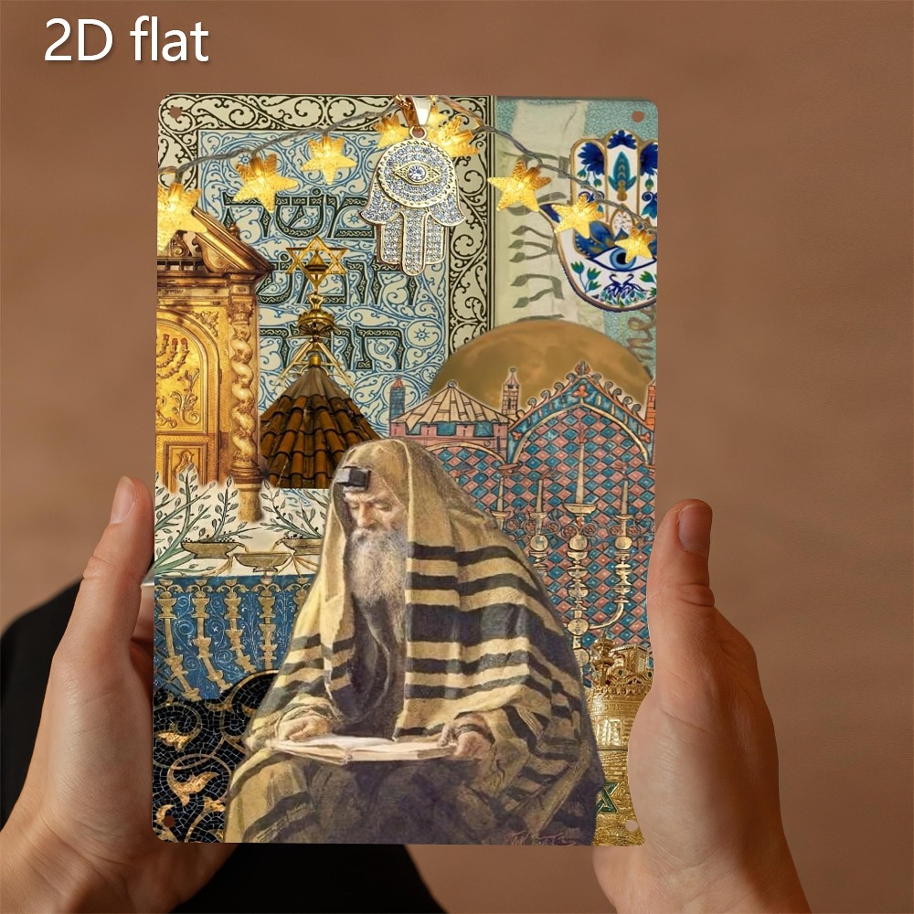 Home Decor You - CIFBUY Seni Dinding Aluminium Vintage Gambar
