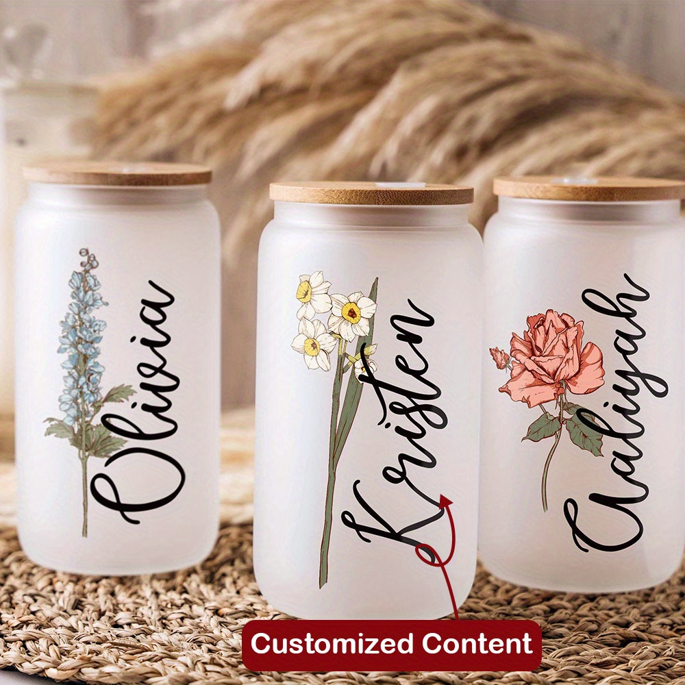 Terrarium Glass Bottle - Gelas Kaca Custom dengan Nama dan