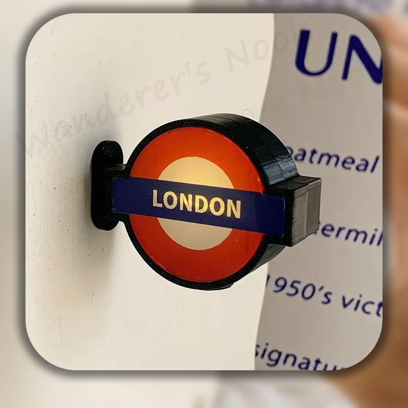 Home Decor London - Magnet Kulkas Lampu LED London Underground