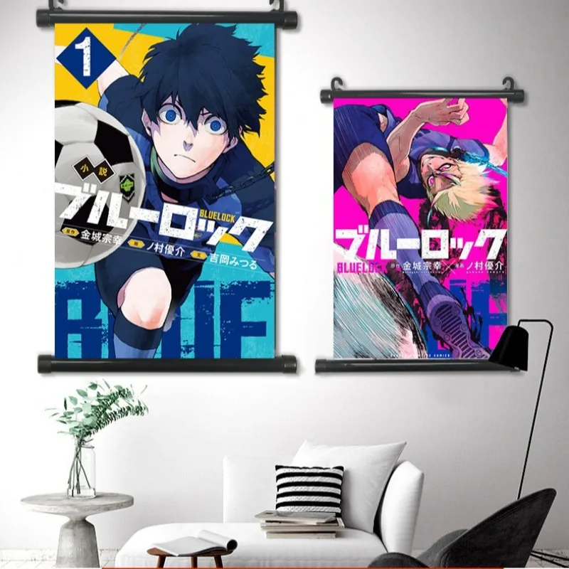 Home Decor Wall Pictures - Poster Anime BLUE LOCK Gambar Kanvas