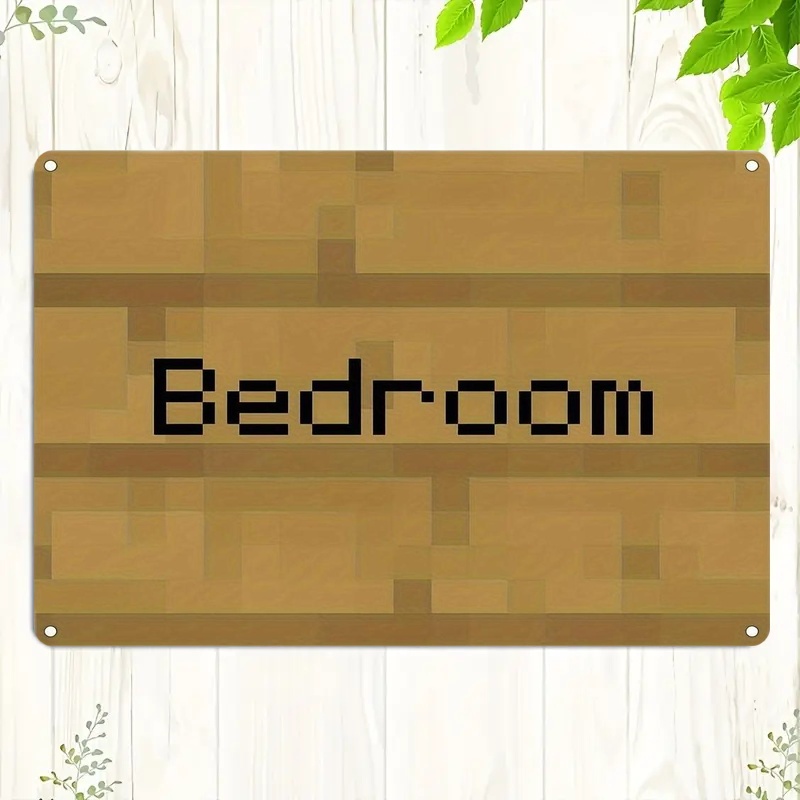 Home Decor Game - Papan Tanda Kamar Tidur Bergaya Pixel
