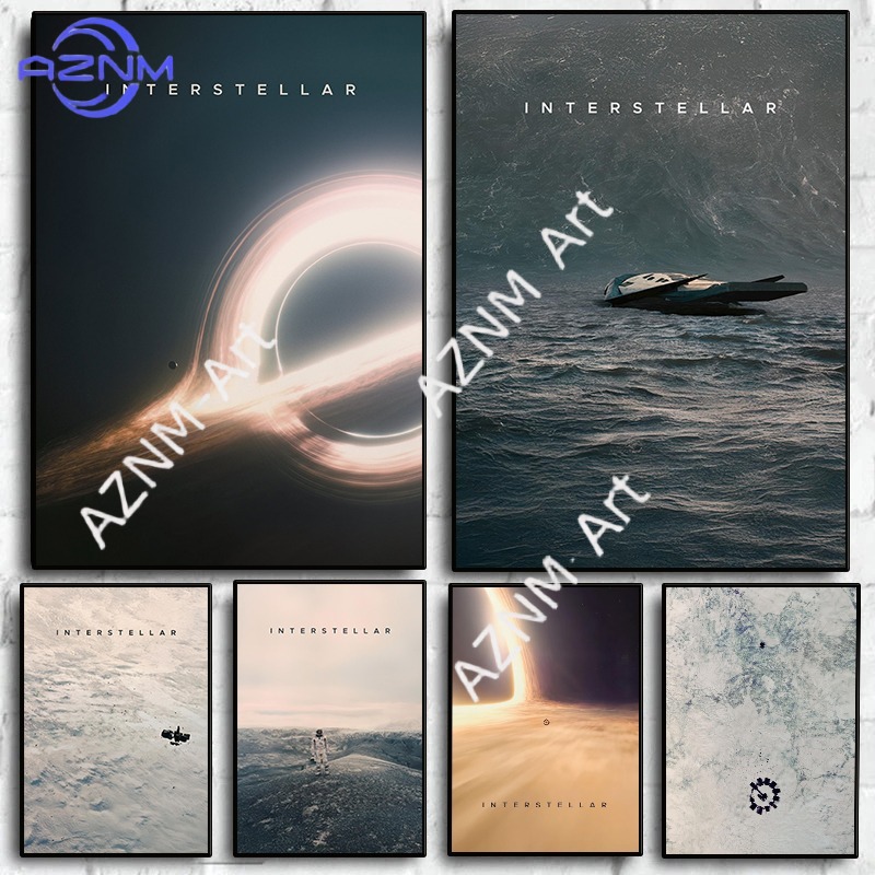 Home Decor Minimal - Poster Antarbintang Antik Minimalis Planet Luar
