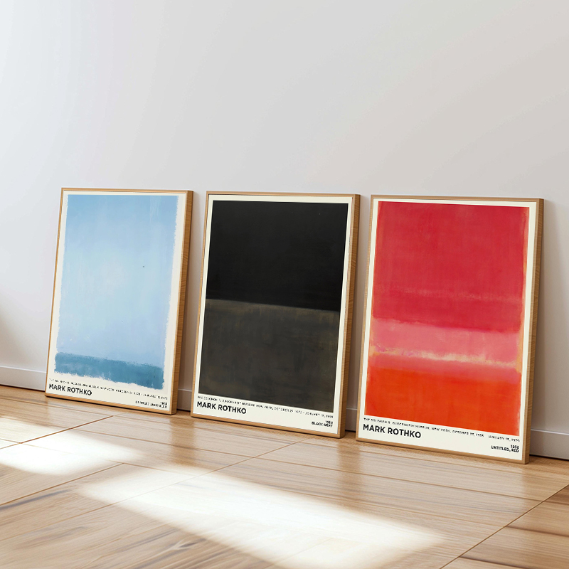 Home Decor Minimal - Lukisan Kanvas Mark Rothko Minimalis Vintage,