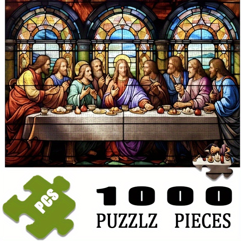 Home Decor Game - 1000pcs Puzzle Kertas Adegan Religius Perjamuan