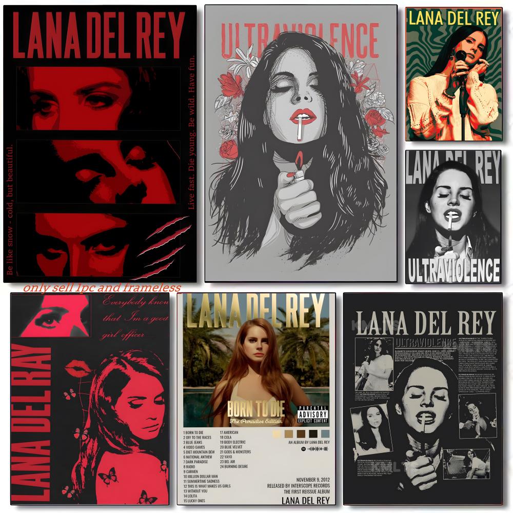 Home Decor Usa - Poster Penyanyi Terkenal AS L-Lana Del