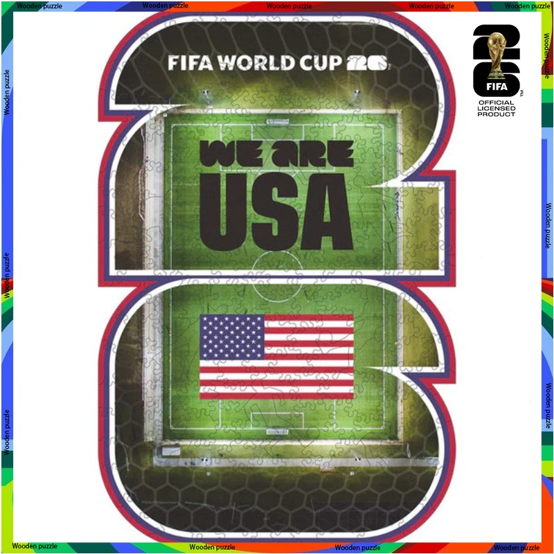 Home Decor Usa - Puzzle Kayu Piala Dunia FIFA untuk