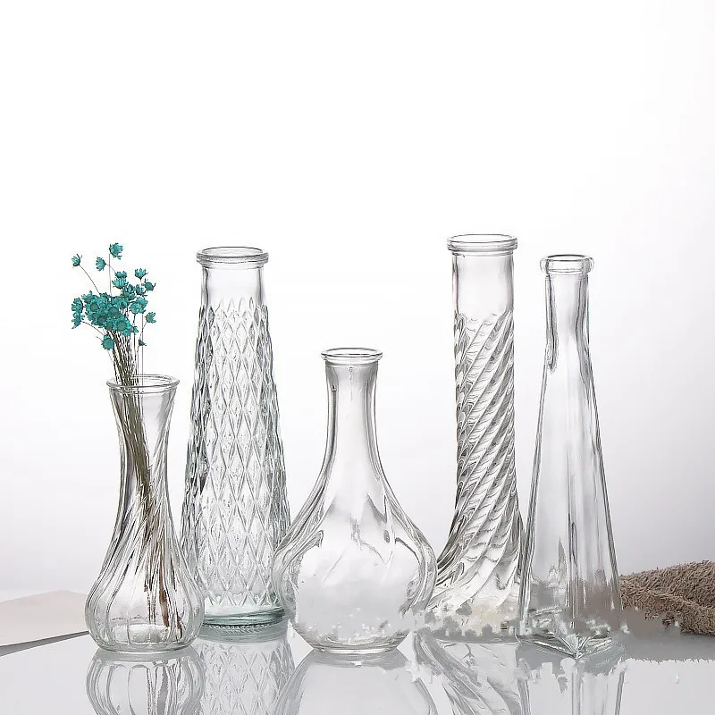 Terrarium Glass Bottle - Vas Benang Sederhana Perangkat Rangkaian Bunga