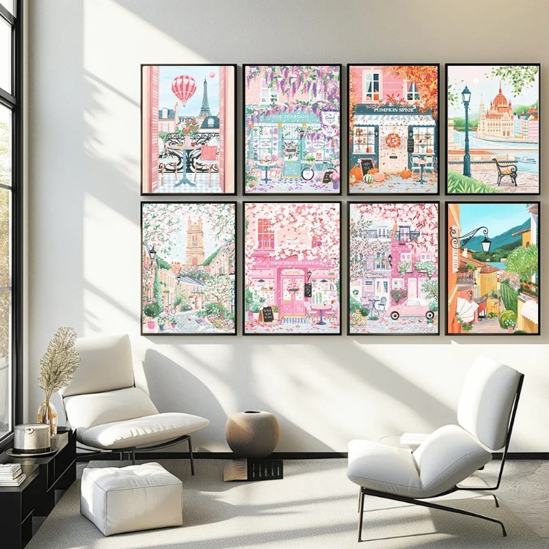 Poster Perjalanan Paris London - Home Decor London ulasan dan harga
