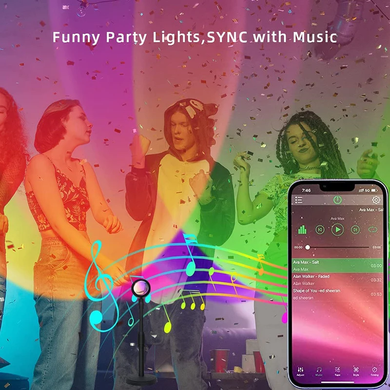 Lampu matahari terbenam LED pi - Home Decor App Free ulasan dan harga