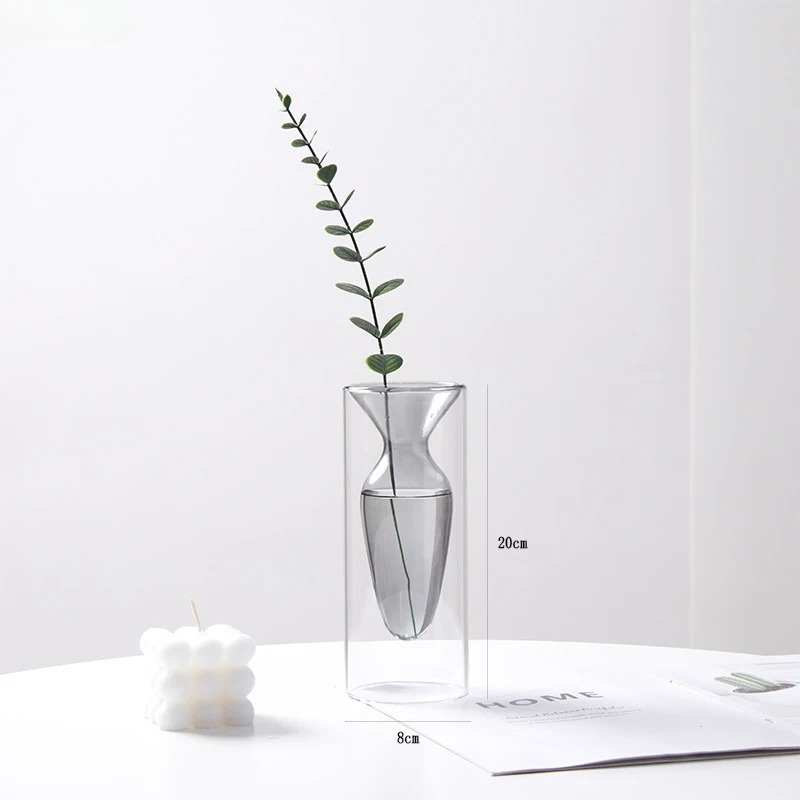 Vas Kaca Dua Lapis Warna-warni - Terrarium Glass Bottle ulasan dan harga