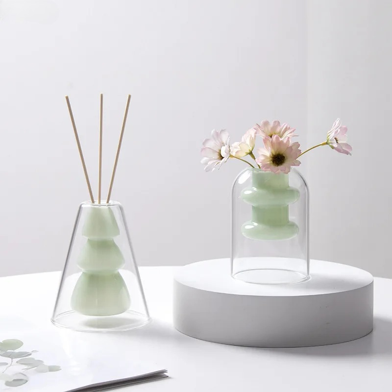 Vas Kaca Dua Lapis Warna-warni - Terrarium Glass Bottle ulasan dan harga