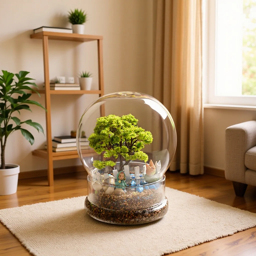 Botol Kaca Terarium Bulat 2in1 - Terrarium Glass Bottle ulasan dan harga
