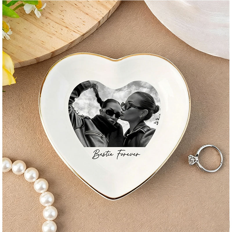 Tempat Perhiasan Foto Sahabat  - Ceramic Trinket Dish ulasan dan harga
