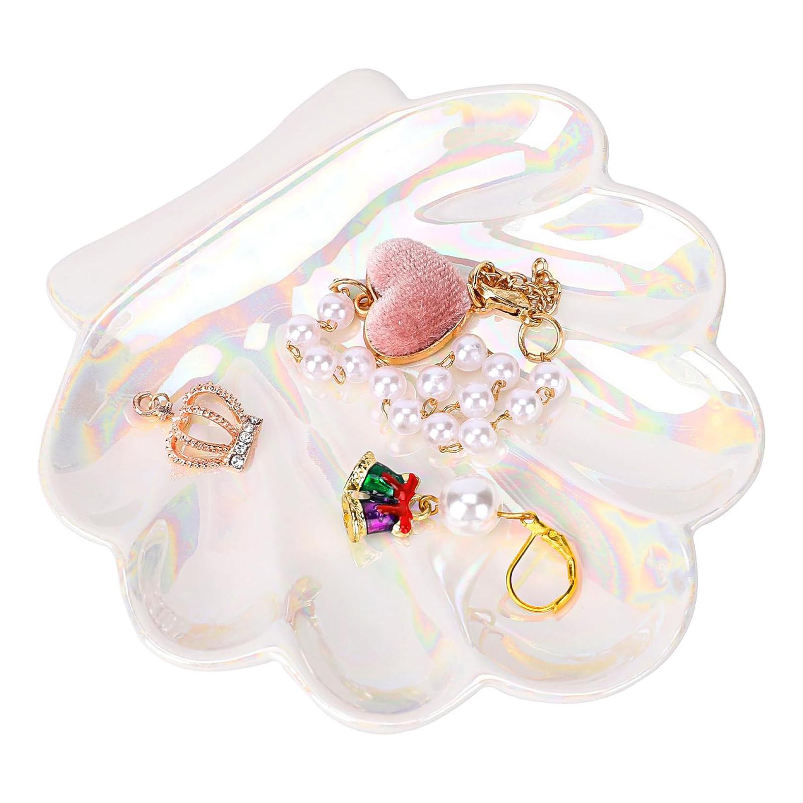 Shell Perhiasan Piring Perhias - Ceramic Trinket Dish ulasan dan harga