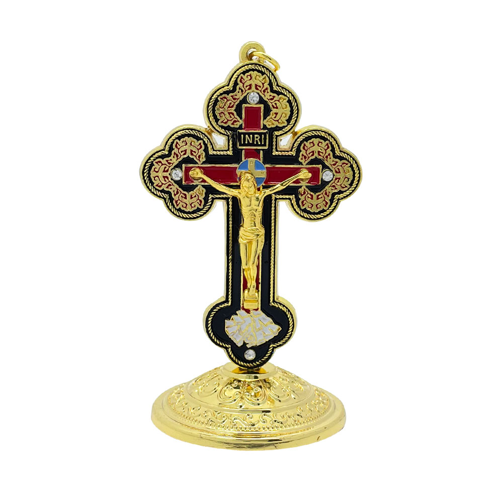 Salib Meja Katolik Emas Enamel - Home Decor You ulasan dan harga