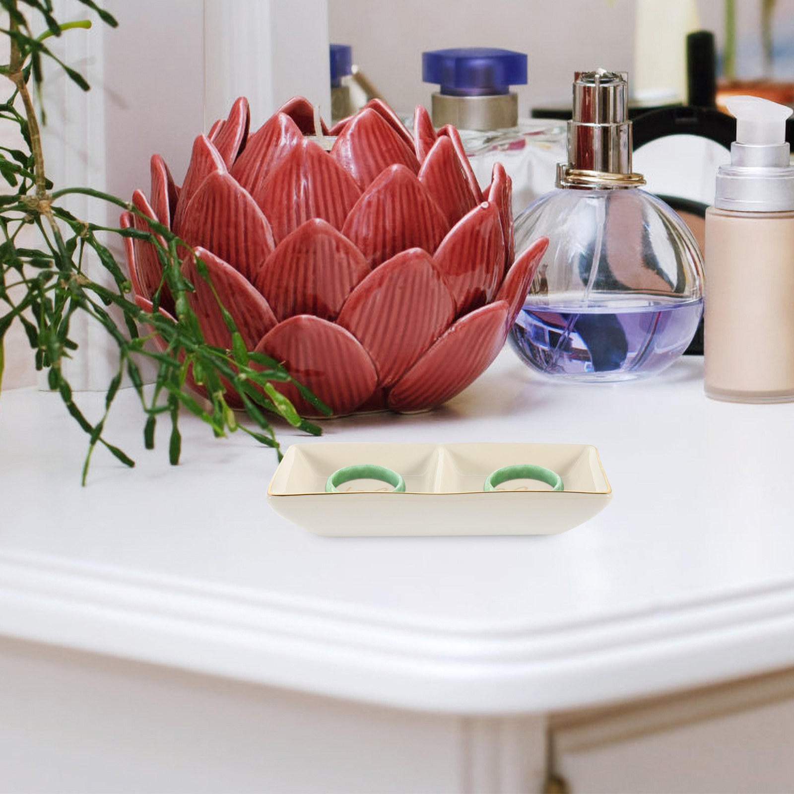 Nampan Perhiasan Keramik Desai - Ceramic Trinket Dish ulasan dan harga