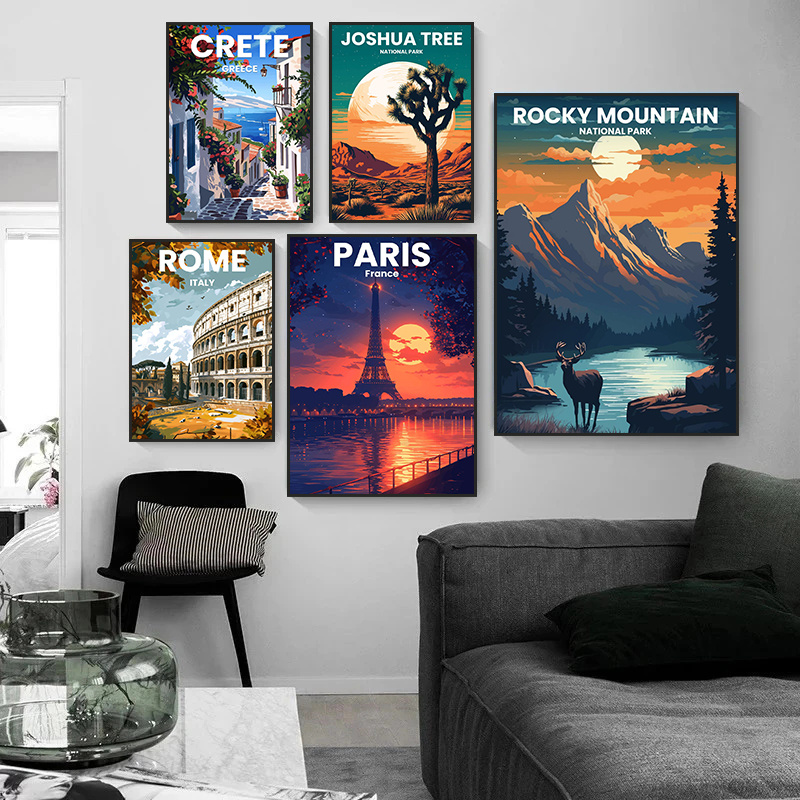 Lukisan dinding cetakan kanvas - Home Decor London ulasan dan harga