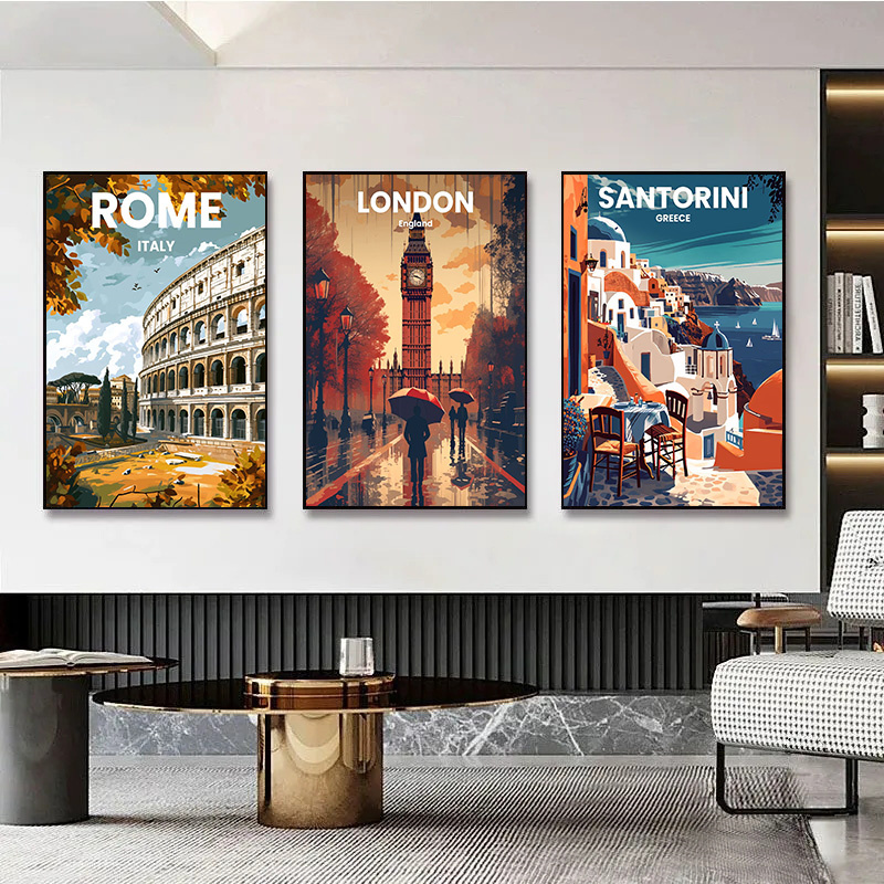 Lukisan dinding cetakan kanvas - Home Decor London ulasan dan harga