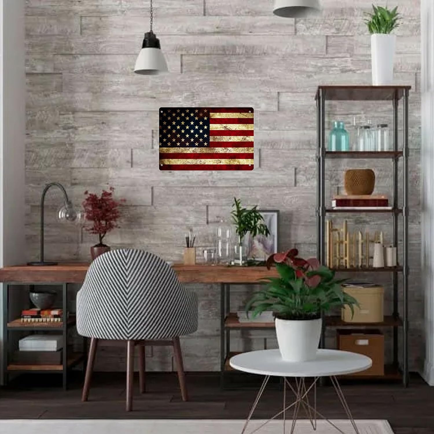 Plakat Dinding Logam Vintage d - Home Decor Usa ulasan dan harga