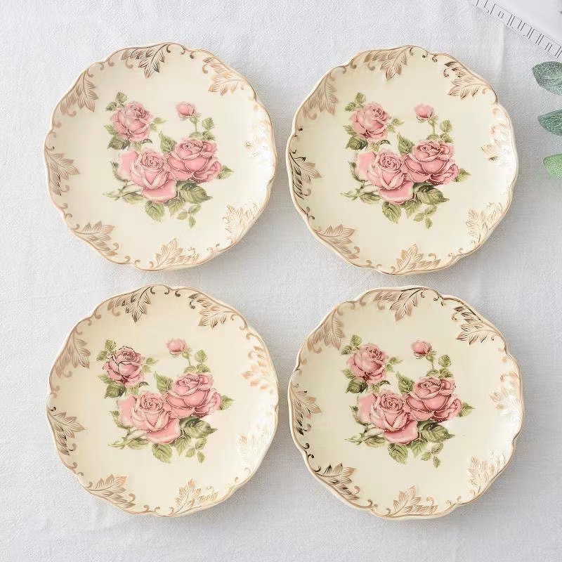 Bunga Mawar Yang Dilukis denga - Ceramic Trinket Dish ulasan dan harga