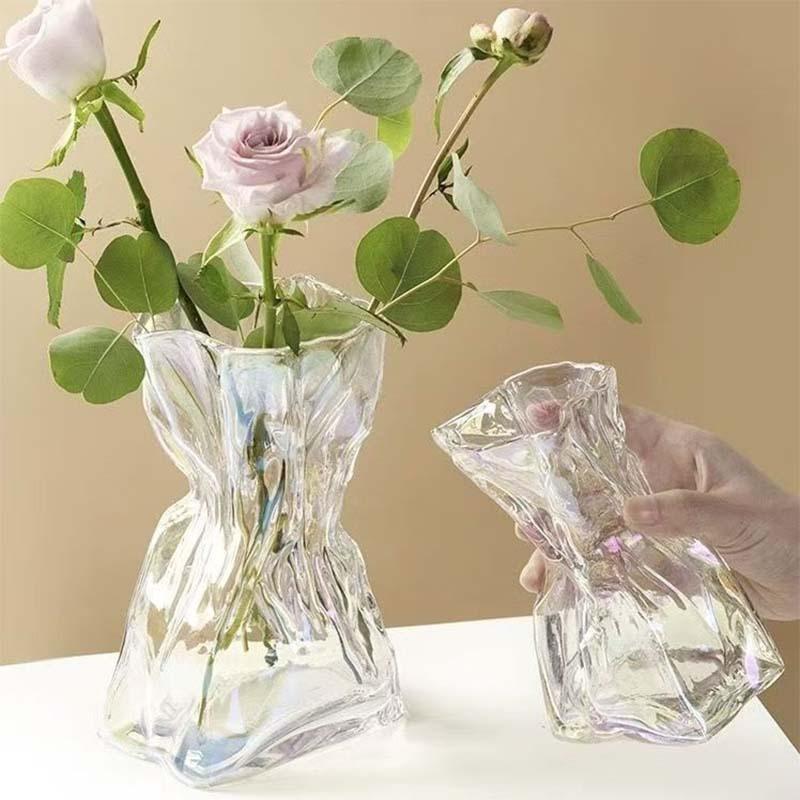 Vas Kaca Transparan Lipat Krea - Terrarium Glass Bottle ulasan dan harga