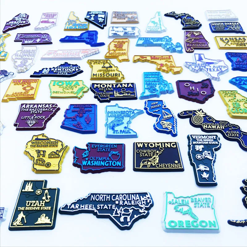 Magnet Kulkas Negara Bagian AS - Home Decor Usa ulasan dan harga