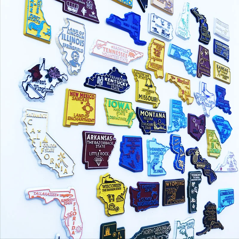 Magnet Kulkas Negara Bagian AS - Home Decor Usa ulasan dan harga