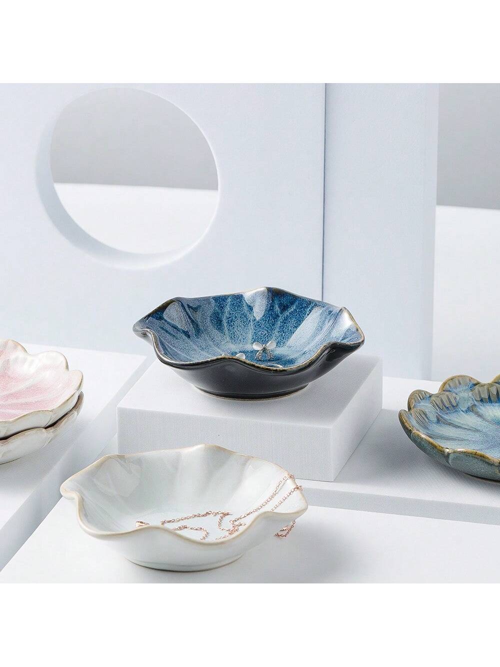 1 buah nampan perhiasan berben - Ceramic Trinket Dish ulasan dan harga