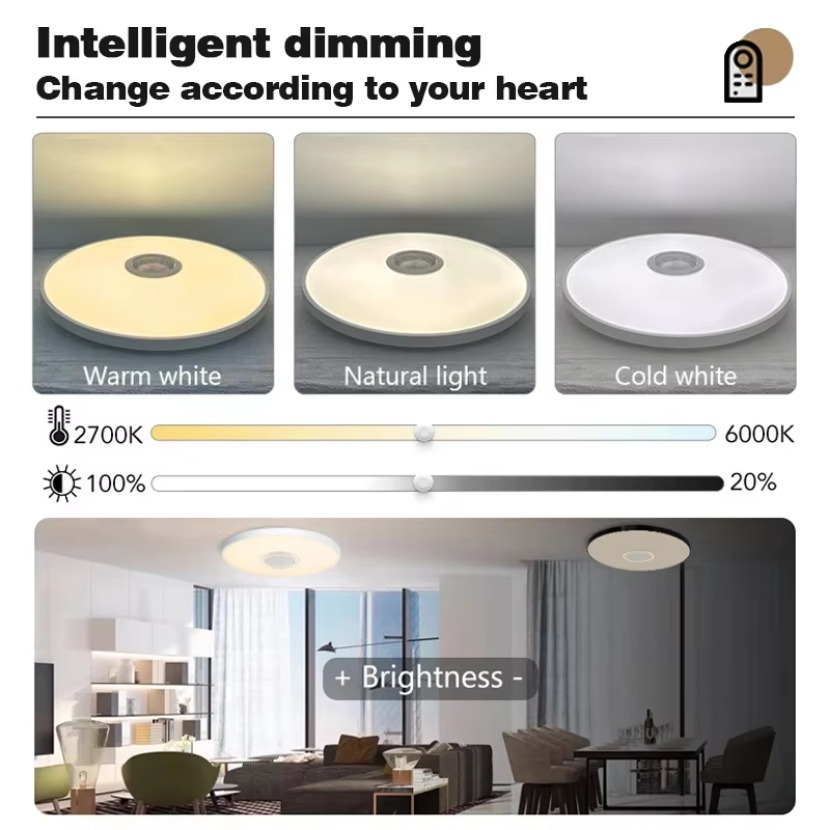 Lampu plafon musik pintar TUYA - Home Decor App Free ulasan dan harga