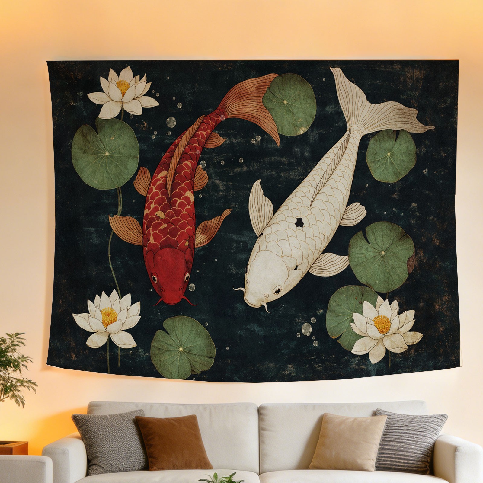 Seni Dinding Permadani Bunga T - Home Decor Japandi Style ulasan dan harga