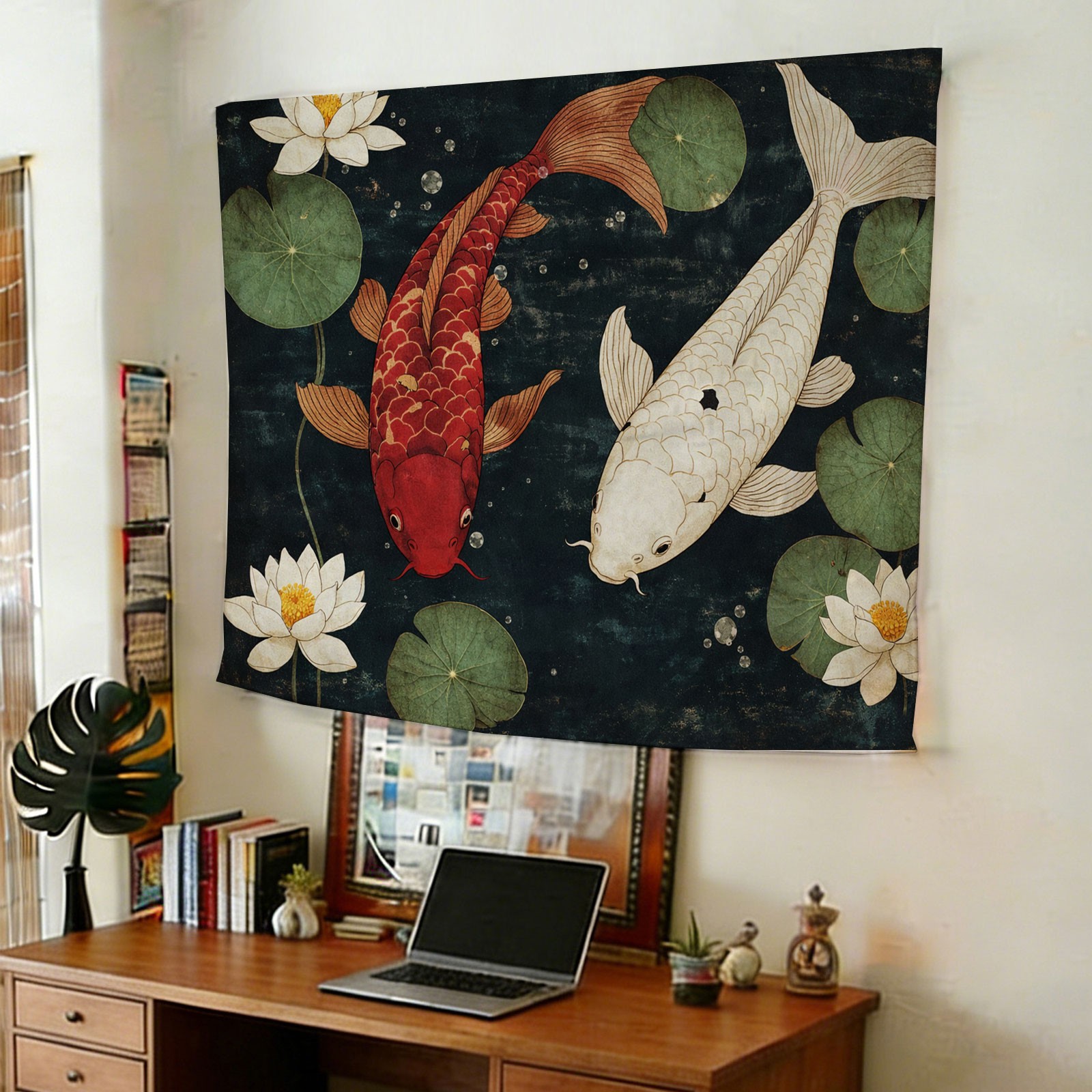 Seni Dinding Permadani Bunga T - Home Decor Japandi Style ulasan dan harga