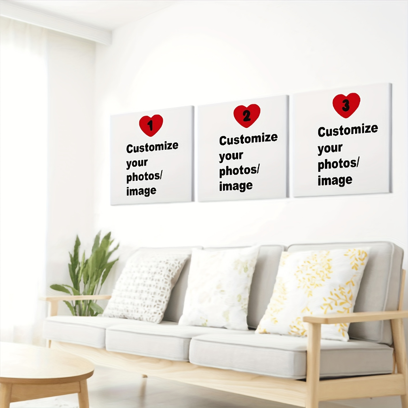 3pcs/set Poster Kanvas Persegi - Home Decor Wall Pictures ulasan dan harga
