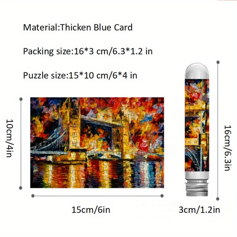 150 buah Puzzle tabung tes Min - Home Decor London ulasan dan harga