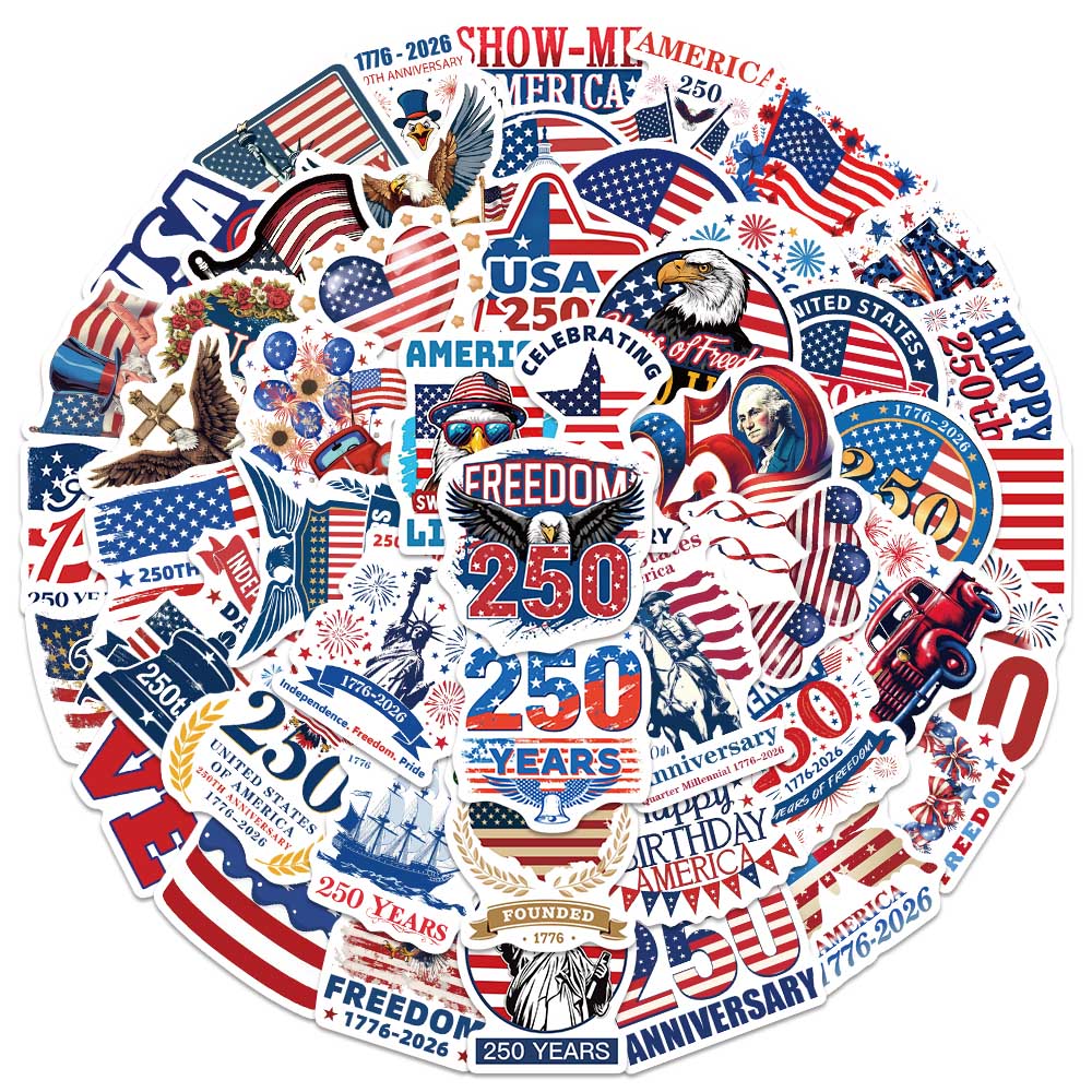 50PCS Stiker Ulang Tahun Patri - Home Decor Usa ulasan dan harga