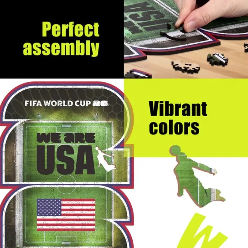 Puzzle Kayu Piala Dunia FIFA u - Home Decor Usa ulasan dan harga