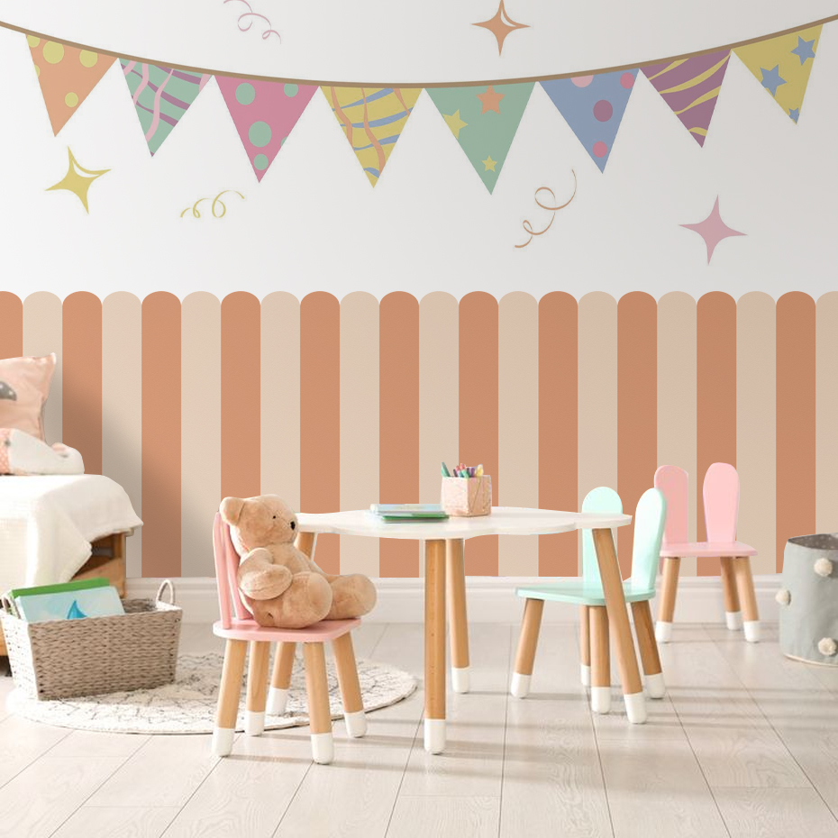 Wallpaper Busur Bergaris Verti - Home Decor Game ulasan dan harga