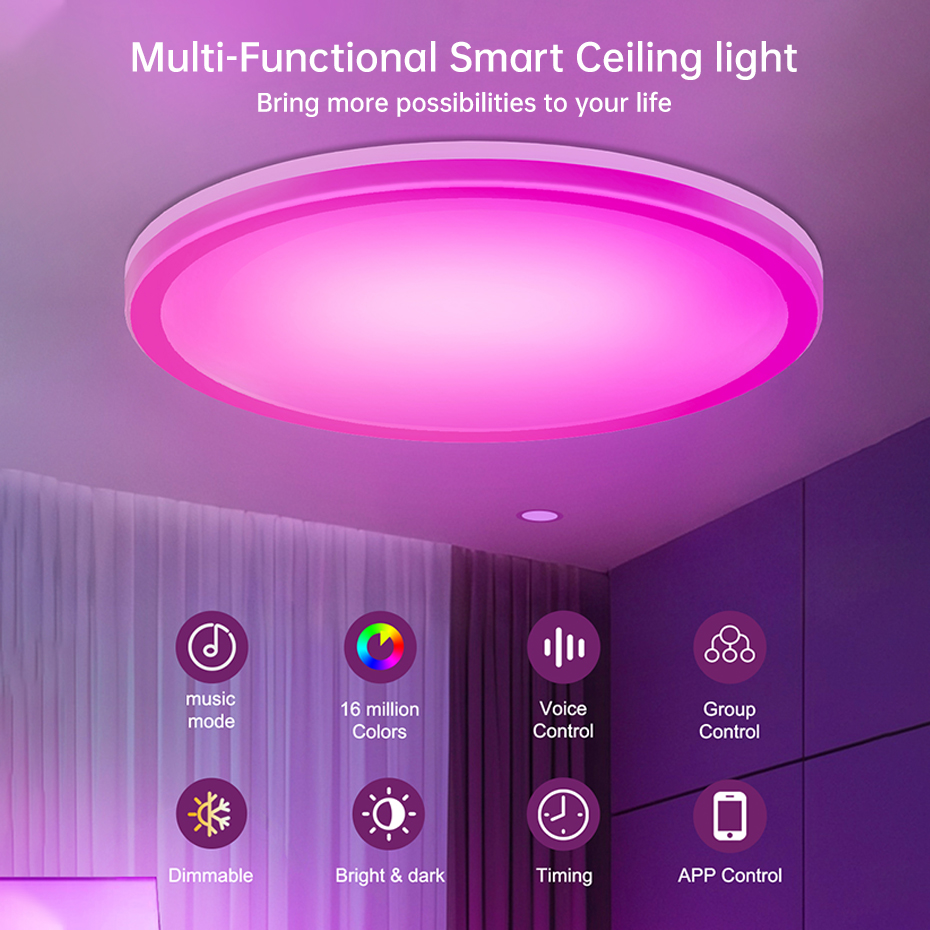 Lampu Langit-langit Pintar LED - Home Decor App Free ulasan dan harga